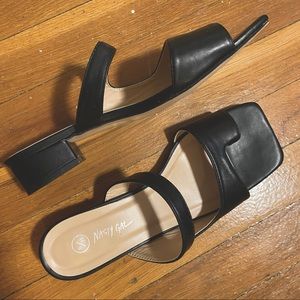 Nasty Gal square toe women’s sandals size US 8